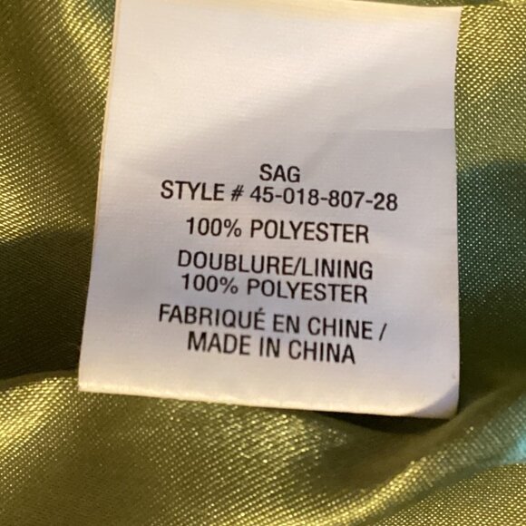 Laura Petites Women's Faux Suede Green Jacket Blazer Size 6 Lined Office Casual - Picture 9 of 9